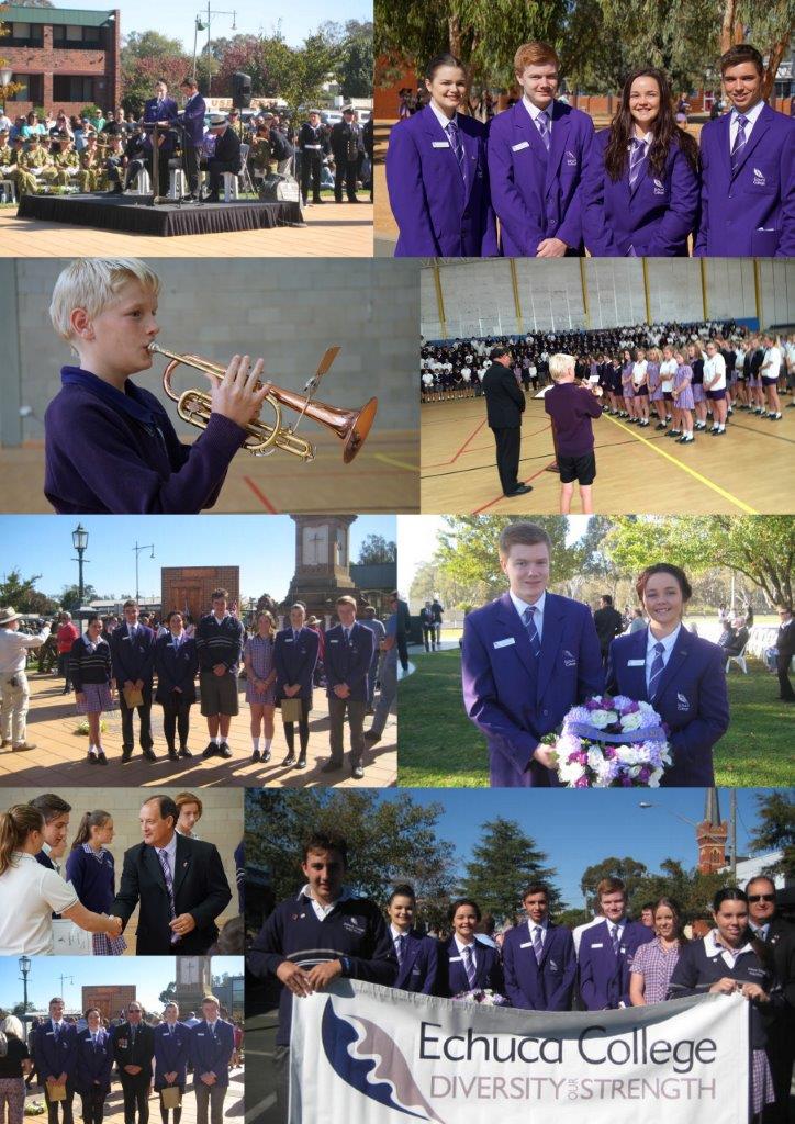 School Anzac Ceremony collage